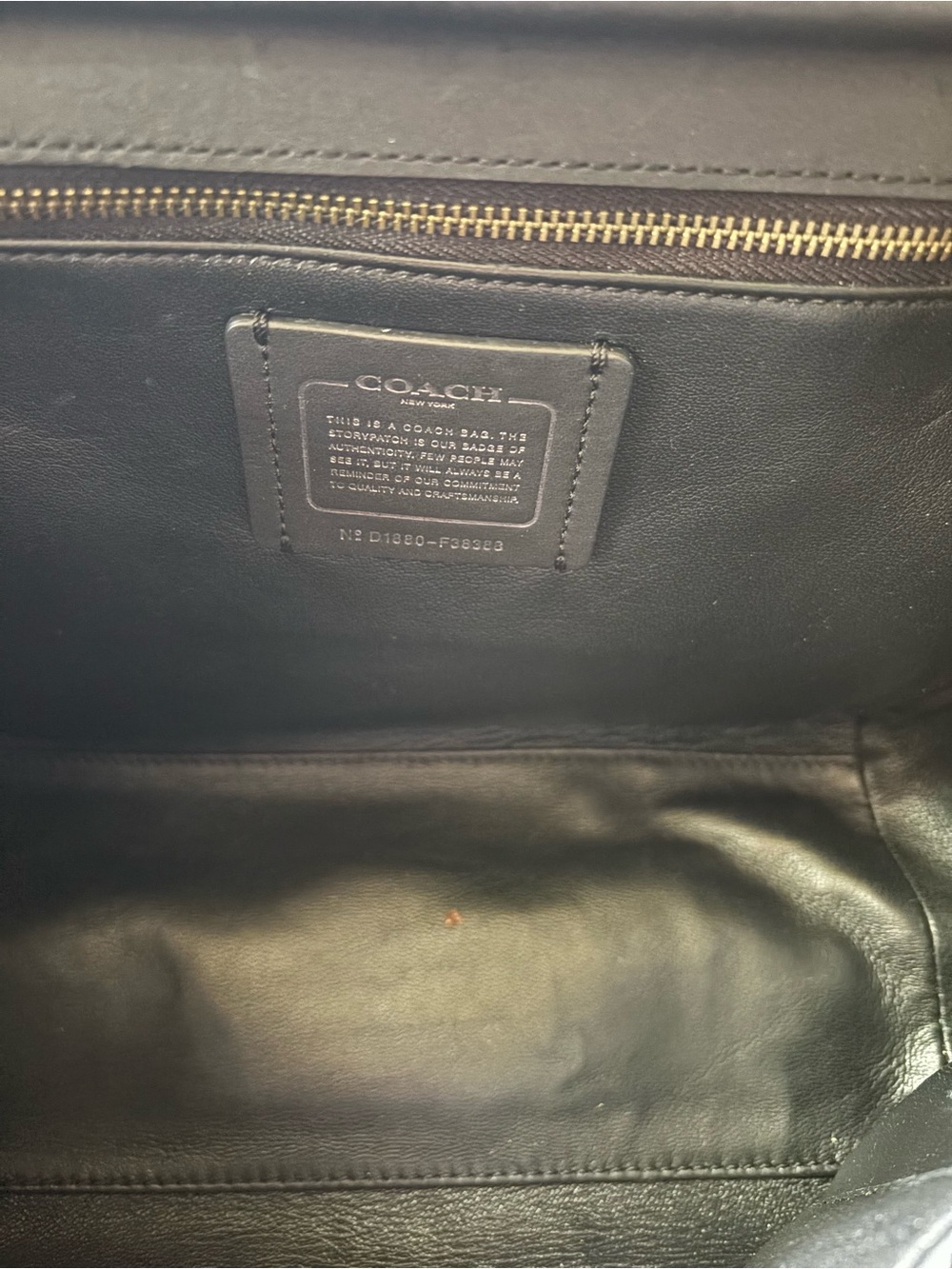 Coach Black Leather Top-Handle Satchel - Picture 4 of 6